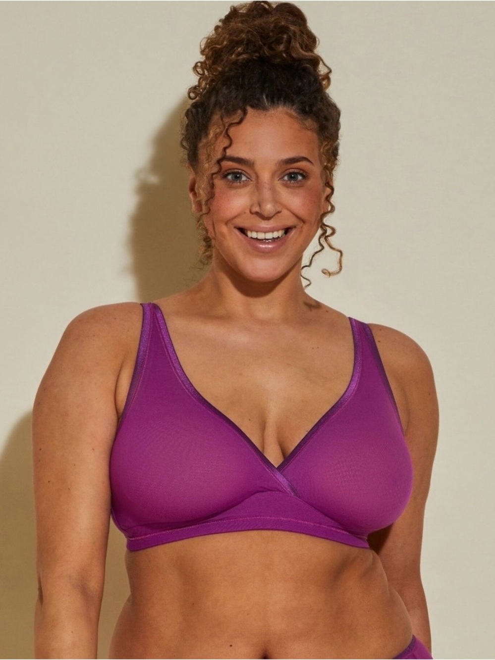 Wireless Purple Bralette — Women Intimates & Sleepwear